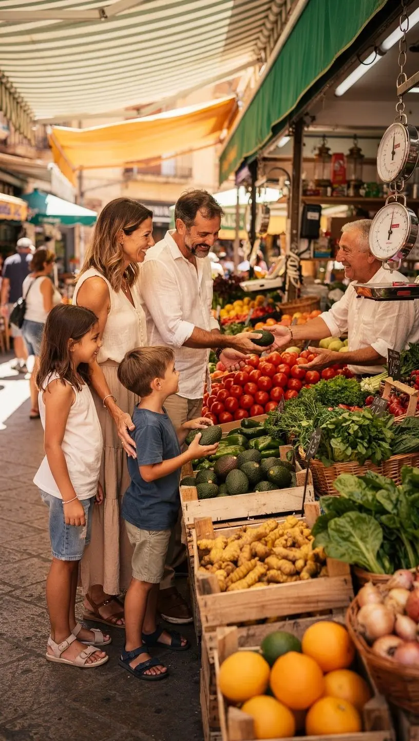 Una mesa decorada con verduras frescas y semillas, promoviendo un estilo de vida saludable.